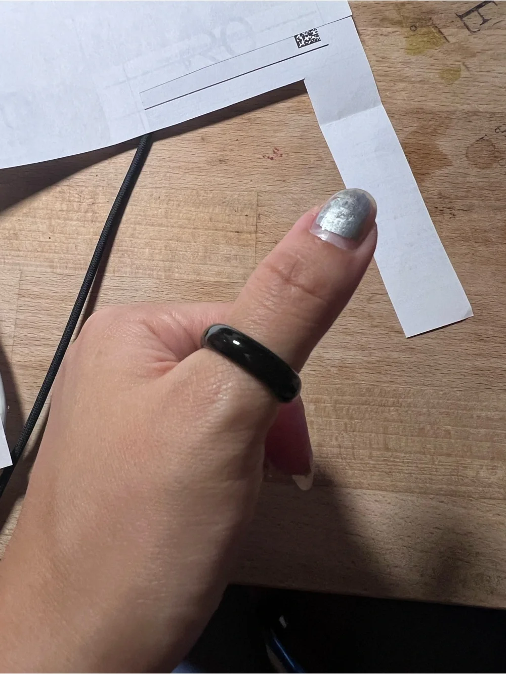 Classic Black Band Ceramic Ring